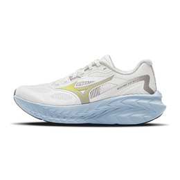 Mizuno Противоскользящие, дышащие, легкие кроссовки для бега по пересеченной местности унисекс, белые, синие d1gh250503 | white blue