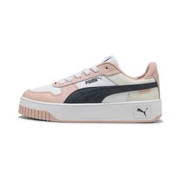 Puma Кроссовки для скейтбординга Carina Street Shock Absorbers Low Top, женские, белые, розовые 389390-45 | pink