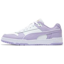 Puma Кроссовки для скейтбординга RETRO Low Top женские, белые, фиолетовые 386373-41 | puma white-lavender-gold