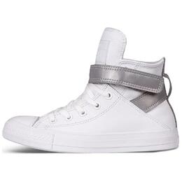 Converse Женские кроссовки Chuck Taylor All Star Brea Reflective Hi «White Silver» 553423c | white