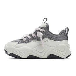 Fila Кроссовки для скейтбординга BROOK LV Low Top женские, белые, серые f12w441209fes | white gray