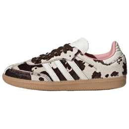 Женские кроссовки Adidas Samba Og с коровьим принтом Adidas, Gray White Brown jr1256 | gray white brown