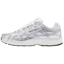 Nike Кроссовки P 6000 White Blue Tint Sail Metallic Silver Women's bv1021-106 | white black blue