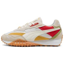 Низкие повседневные кроссовки Blktop Rider унисекс экрю Puma, White/Beige/Red/Orange 395907-09 | white/beige/red/orange