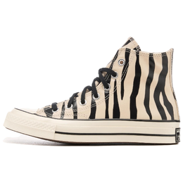 Женские кроссовки Chuck 70 High с принтом «Зебра, светящийся в темноте» Converse, Beige/Black a15032c | beige/black