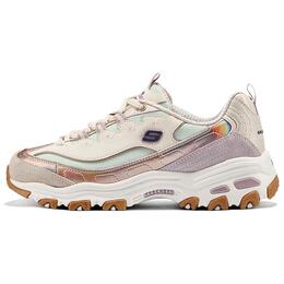 Skechers Женские кроссовки DLITES с низким, устойчивым к истиранию верхом и массивной подошвой, бежевого цвета 150556-ltpk | beige