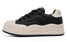 Низкие женские кроссовки Eblan, Beige Black Fleece-Lined ek134684m70 | beige black fleece-lined