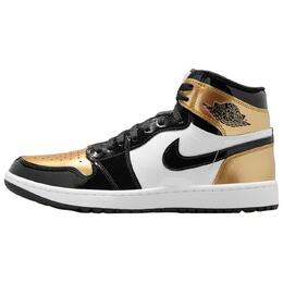 Jordan Кроссовки Air 1 High Golf "Gold Toe" dq0660-002 | black/white-metal gold