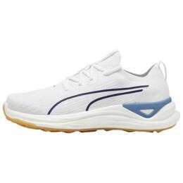 Puma Низкие кроссовки для гольфа Electrocat Nitro, белые, мужские 378826-05 | puma white-marine blue-rubber color