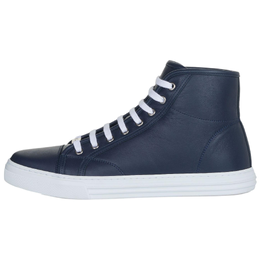 Кроссовки Leather High 'Dark Blue' Gucci, Dark Blue 423300 a9l00 4009 | dark blue
