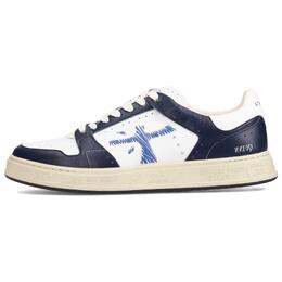 Premiata Низкие кроссовки для скейтбординга Quinn, мужские, белые, синие qui07025 | white blue
