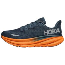 Hoka One One Кроссовки Clifton 9 с противоскользящей подошвой, износостойкие, повседневные, мужские, сине-оранжевые 1141470f-sgz | blue orange