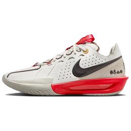 Nike Баскетбольные кроссовки Air Zoom GT Cut 3 с противоскользящей подошвой, износостойкие, мужские, белые, бежевые hv5977-102 | white beige