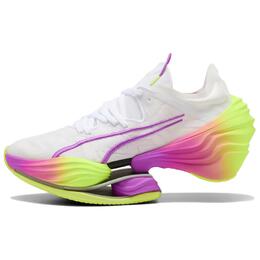 Puma Кроссовки для бега FAST RB NITRO Elite с низким верхом, противоскользящие и дышащие, белые, мужские 311535--01 | white/pink/yellow