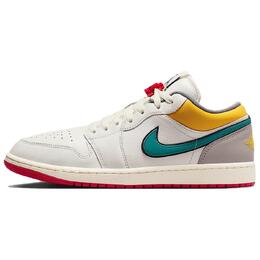 Кроссовки 1 Low Prm Sail Cashmere Jordan, Sail White/Courage Blue/Beige/Ochre Yellow/Rouge Red hv4511-133 | sail white/courage blue/beige/ochre yellow/rouge red