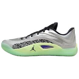 Jordan Баскетбольные кроссовки Nike Anti-Slip с низким верхом, износостойкие, мужские, серебристо-зеленые fd0591-005 | silver green