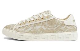 Жаккардовые кроссовки Barocco Greca Versace, White 1014460-1a09449_2kg1c | white