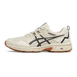 Кроссовки Gel Venture 8 Low Top для бега, мужские, экрю Asics, Ecru/Black 1011b831-201 | ecru/black
