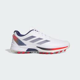 Кроссовки Adidas Adizero ZG Spikeless Golf Shoes, цвет Cloud White/Dark Blue/Red js1898 | cloud white/dark blue/red