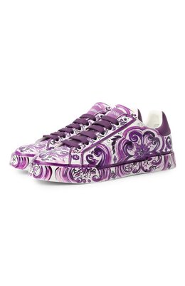 Кожаные кеды Portofino Light Strobel Dolce & Gabbana ck2330/ai396