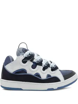 Lanvin Curb lace-up perforated sneakers 31948774