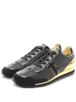 Dolce & Gabbana patent-leather embossed-logo sneakers 31826618