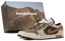 Jordan Баскетбольные кроссовки Air 1 Vintage, низкие, мужские, цвет «умбра-черный» 553558-132(teamh-男款沙暴s-box) | umber black