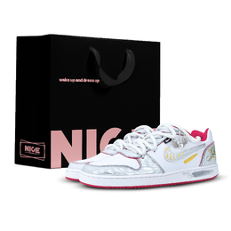 Nike Низкие износостойкие кроссовки для скейтбординга EBERNON Silver Wing, серые, мужские aq1774-101（team616-银翼sbox） | gray