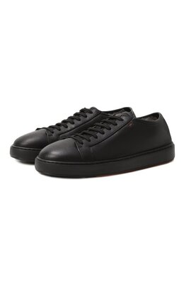 Кожаные кеды Cleanic Santoni mbcg21533neapece