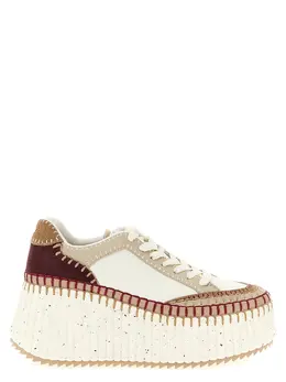 Chloé-Nama Sneakers Bianco-Donna 52546813690196