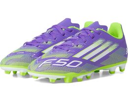 Кроссовки Adidas Kids F50 Club Firm Ground/Multi Ground Cleats, цвет Purple Rush/White/Lucid Lemon 10000383 | purple rush/white/lucid lemon