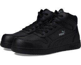 Кроссовки Puma Safety Frontcourt Leather Mid ASTM EH, черный 9861693 | black
