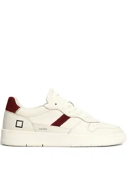 D.A.T.E. suede-panel leather sneakers 31813005