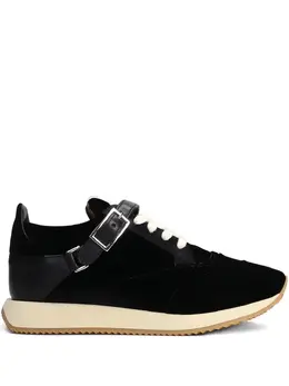Giuseppe Zanotti buckle-fastening velvet sneakers 31795476
