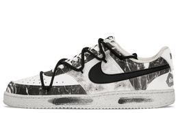 Nike Кроссовки Court Vision 1 с противоскользящим покрытием, низкие, для скейтбординга, унисекс, черные, белые dh2987-101(teama-伽马射线) | black white