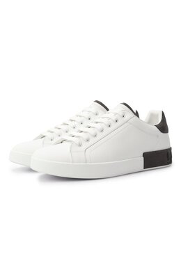 Кожаные кеды Portofino Dolce & Gabbana cs2278/af218