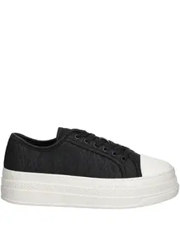 Armani Exchange logo-pattern platform sneakers 30628364