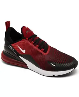 Мужские повседневные кроссовки Air Max 270 от Finish Line Nike, красный 23822413 | gym red, white