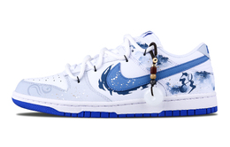 Nike Кроссовки для скейтбординга Dunk Low-Top, мужские, синие чернила dv0831-104(team28-男款乘风) | gradient gray blue