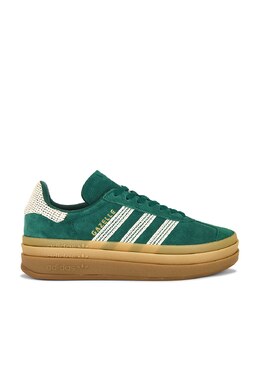Кроссовки Gazelle Bold Platform Adidas, Green, Wonder White, & Gold adio-wz74 | green, wonder white, & gold