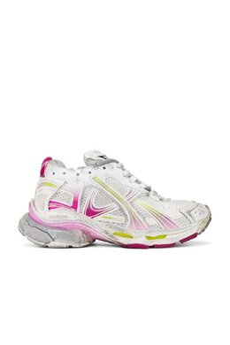 Беговые кроссовки Runner Gradient Balenciaga, White, Pink, Grey, & Fluo Yellow balf-wz798 | white, pink, grey, & fluo yellow