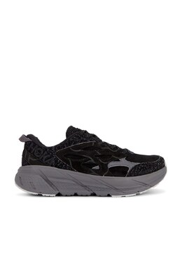 Кроссовки Clifton из замши Hoka, Black & Satellite Grey hokf-mz73 | black & satellite grey