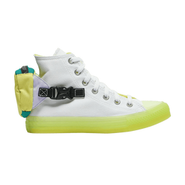 Кроссовки Converse Wmns Chuck Taylor All Star Buckle Up High 'White Volt', белый 569032c | white/volt glow/white