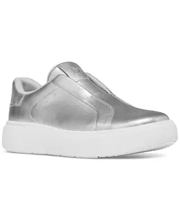 Женские кожаные кроссовки RTG без шнурков Fitflop, серебряный 23999609 | silver