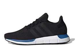 Кроссовки Swift Run для бега мужские с низким верхом, черные/синие Adidas ee4444