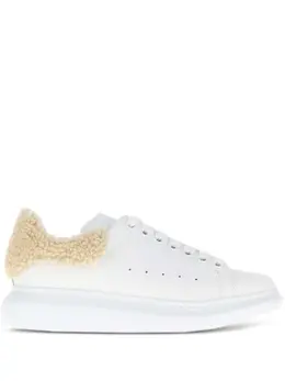 Alexander McQueen leather shearling sneakers 31970870