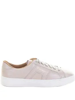 Santoni leather lace-up sneakers 32031601