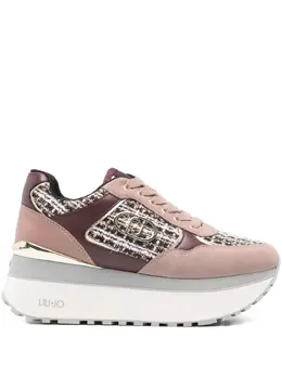 Liu Jo tweed-panelled platform sneakers 31940389