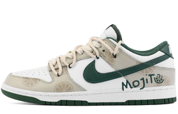 Nike Износостойкие и легкие низкие кроссовки для скейтбординга Dunk унисекс, белые и зеленые dd1391-101(team349-新夏日莫吉托) | white green