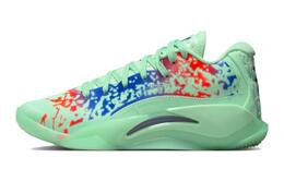 Кроссовки Zion 3 Mud, Sweat And Tears GS Jordan, мятный/зеленый/синий/красный/фиолетовый dv3869-300 | foam mint green/harmony blue/spirit purple/lightning dark red